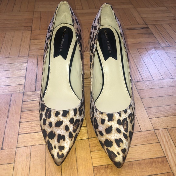 Marc Fisher Leopard Print Heels - Picture 3 of 3
